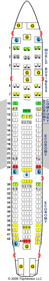 airbus a330 seating plan. KLM Airbus A330-200 (332) Seat