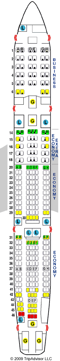 airbus a330 seating plan. SAS Airlines Airbus A330-300