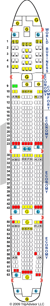 777-300ER / 77W: Full Lie-Flat in F/J and.