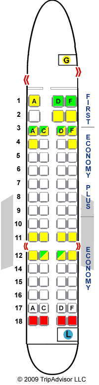 Canadair Regional Jet 900 Seating Chart