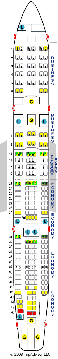 Airbus Industrie A340 300 Seating Chart