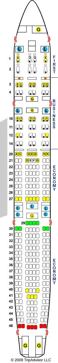 Lufthansa Airbus A340-300 Vers. 3 (343) Seat Map