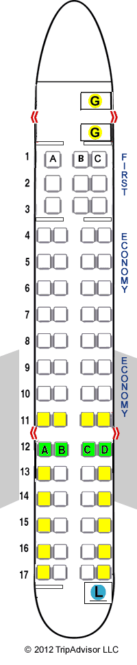 Canadair Regional Jet Delta Seating Chart